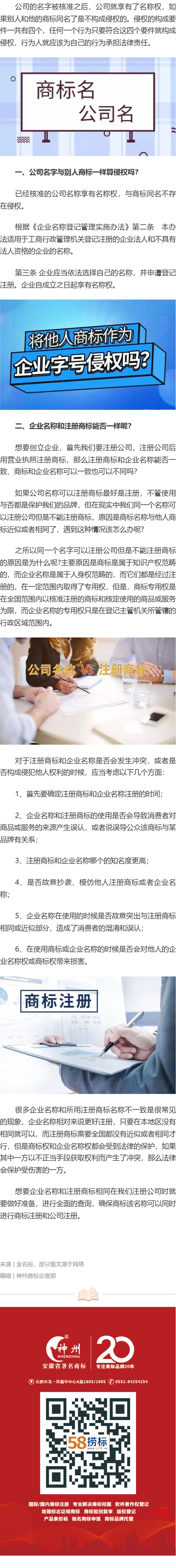 公司名字與別人商標一樣算侵權嗎？